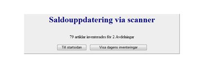 Manual Hamlet 1.6 Sidan 42 av 79 Då överföringen till datorn är klar visas en lista på datorskärmen med de läkemedel som scannats.