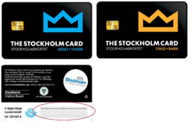 Stockholmskortet Kort från 8:e maj 2014 Giltighetstid: Måste innehålla giltig biljett för att kunna användas för resa. Kortet gäller olika antal dygn räknat från första validering.