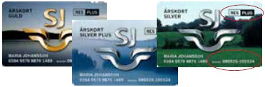 Bärare: Plastkort som innehållande en SL Access årsbiljett eller tillfällig pappersbiljett. För att kortet ska vara giltigt ska Resplus logotyp finnas i övre högra hörnet.