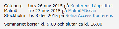 Intressant för kalendern - Svenska solelmässan: http://solelmassan.