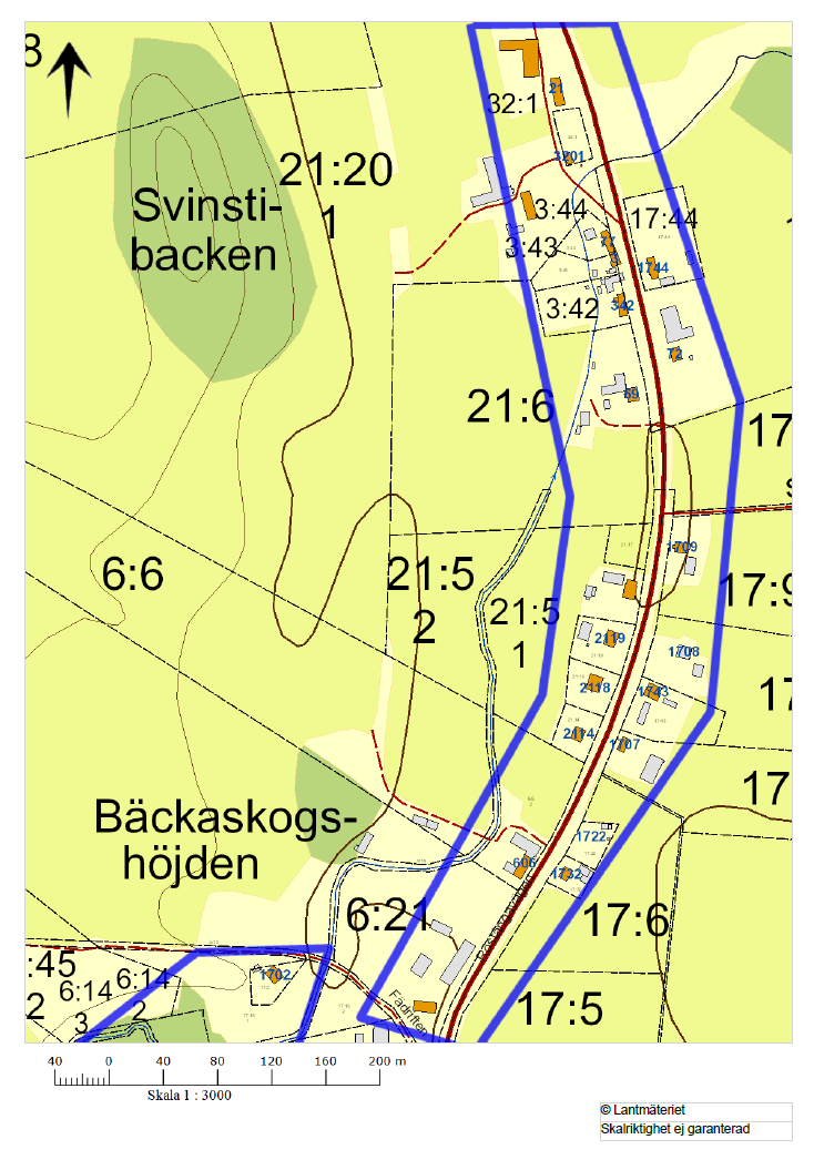 2.5 Billinge Norra Översiktskarta över utredningsområdet Billinge Norra (observera att markerat område är ett utredningsområde, ett eventuellt framtida verksamhetsområde kan komma att ha andra