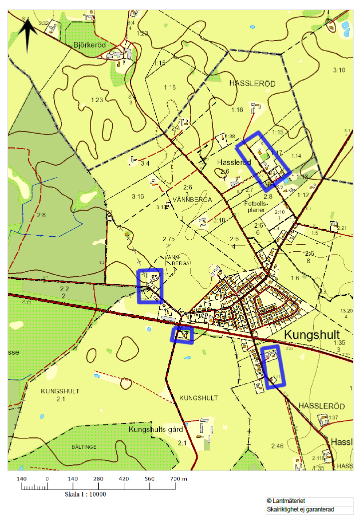 3 Utredningsområden För utredningsområdena saknas tillräckligt underlag för bedömning av behov av utbyggnad. 3.