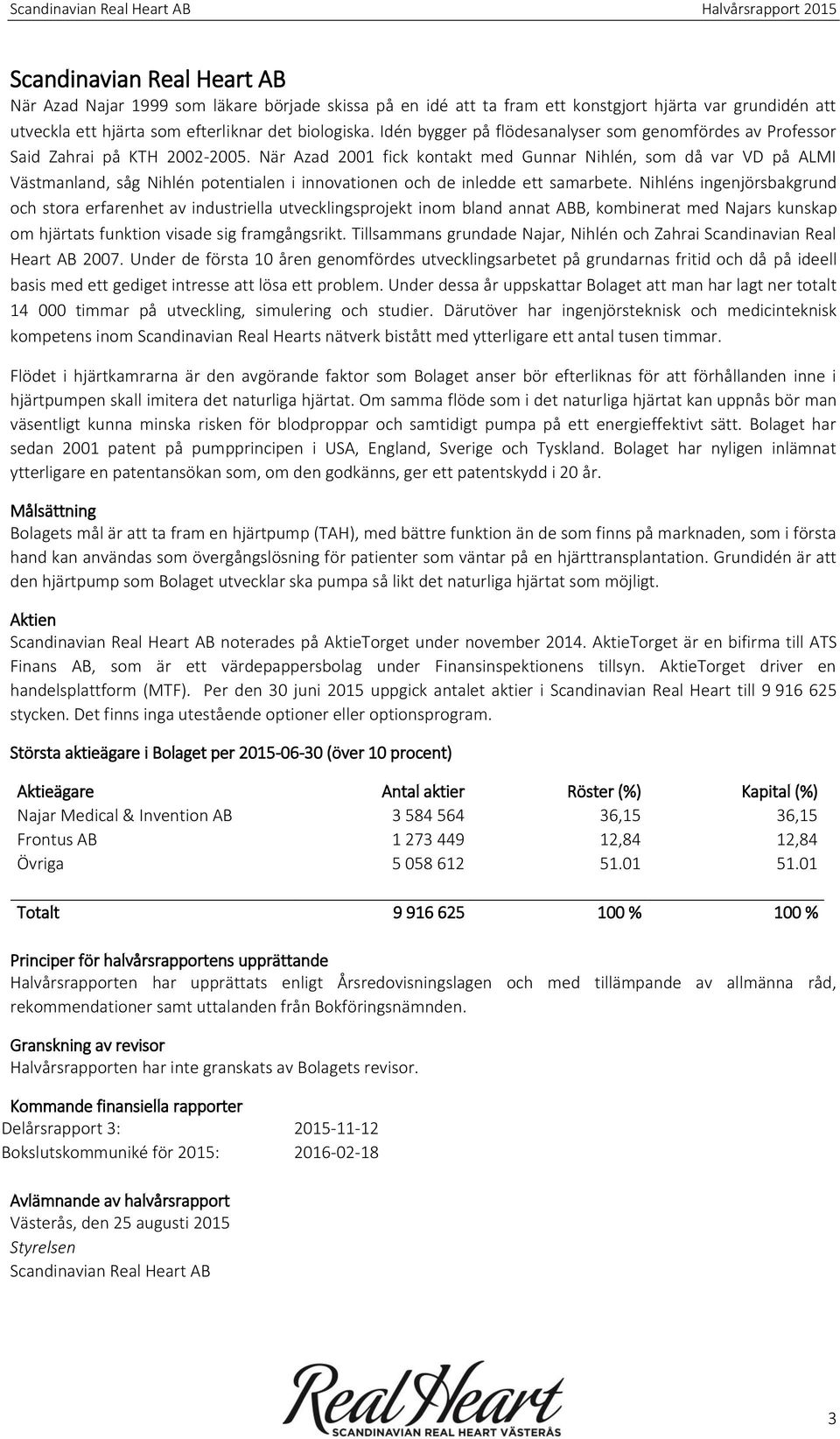 När Azad 2001 fick kontakt med Gunnar Nihlén, som då var VD på ALMI Västmanland, såg Nihlén potentialen i innovationen och de inledde ett samarbete.