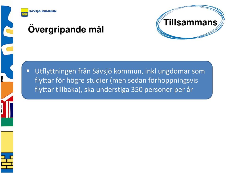 för högre studier (men sedan förhoppningsvis