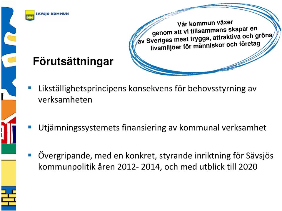 behovsstyrning av verksamheten Utjämningssystemets finansiering av kommunal verksamhet