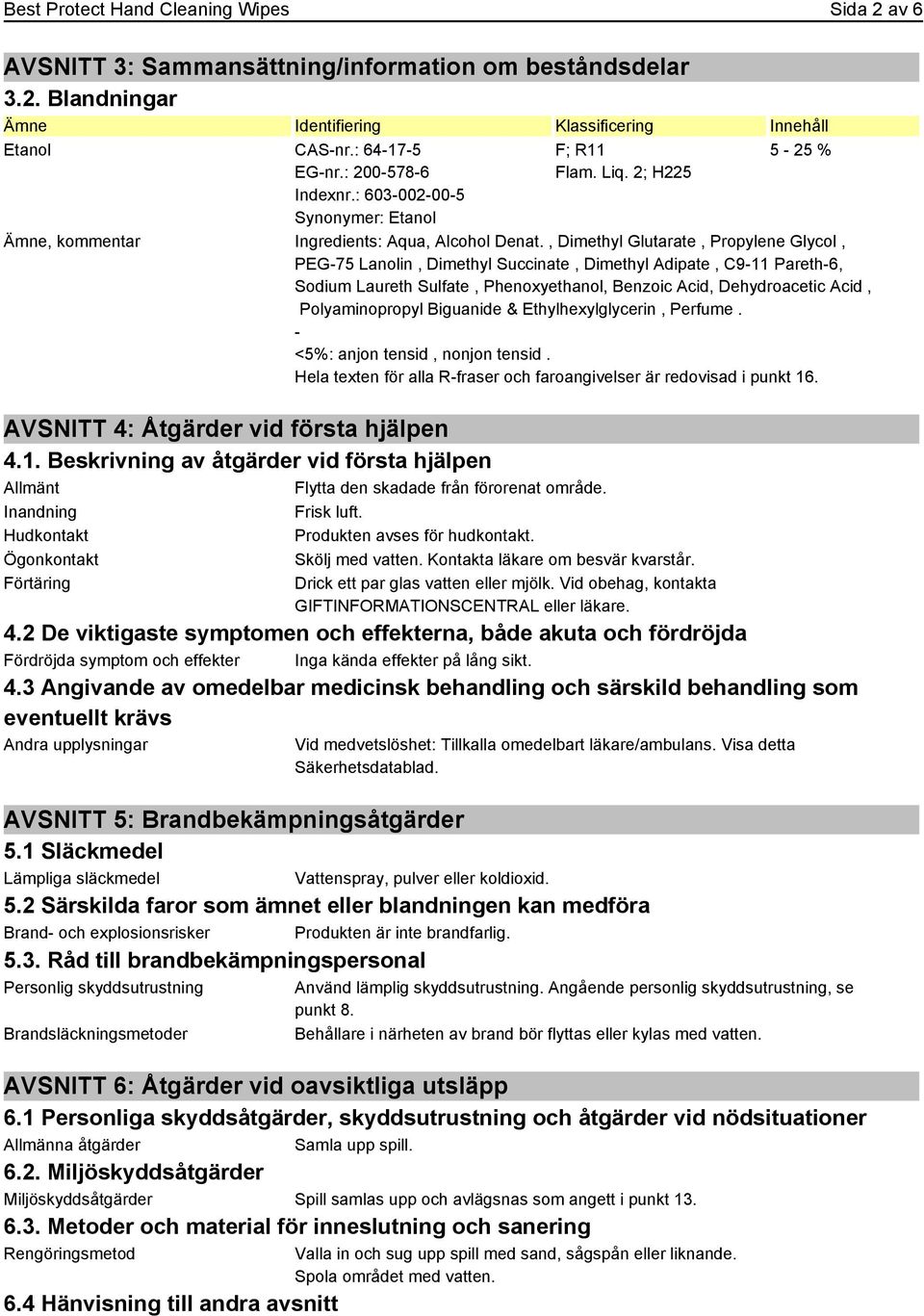 , Dimethyl Glutarate, Propylene Glycol, PEG-75 Lanolin, Dimethyl Succinate, Dimethyl Adipate, C9-11 Pareth-6, Sodium Laureth Sulfate, Phenoxyethanol, Benzoic Acid, Dehydroacetic Acid, Polyaminopropyl