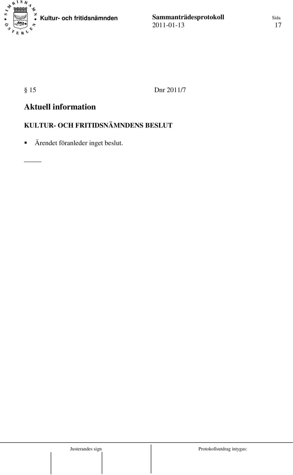 information Ärendet