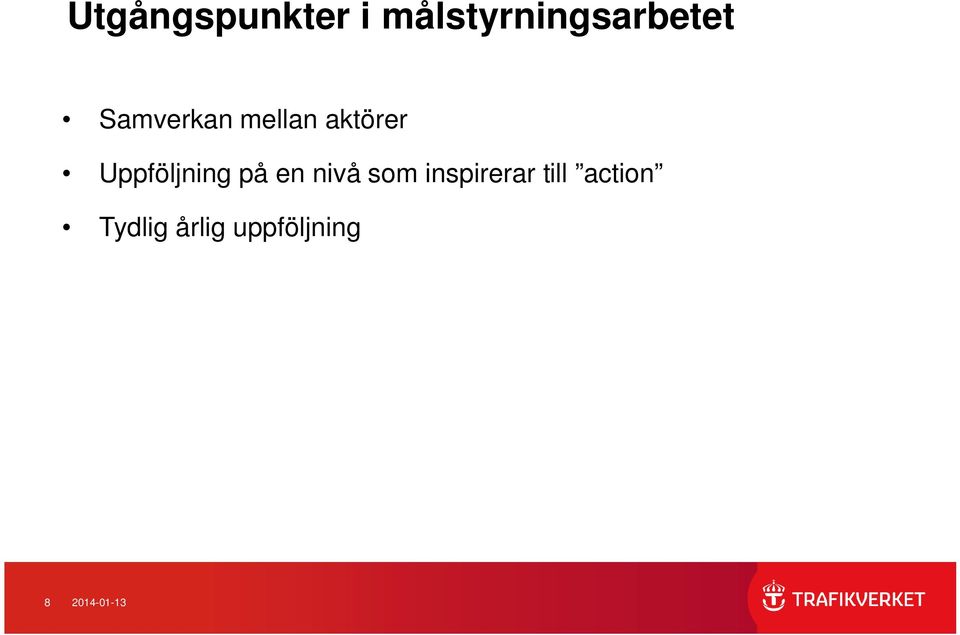 på en nivå som inspirerar till action