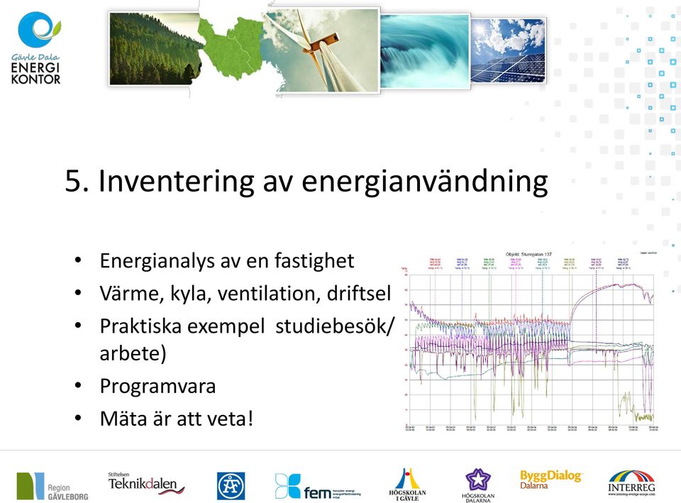 ventilation, driftsel Praktiska exempel