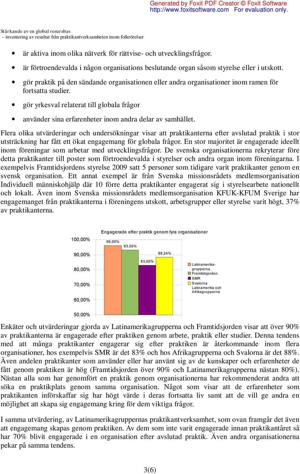 gör yrkesval relaterat till globala frågor använder sina erfarenheter inom andra delar av samhället.