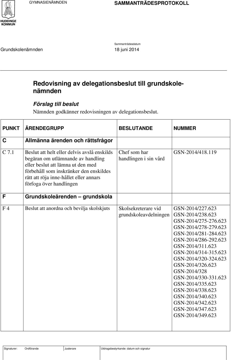 1 Beslut att helt eller delvis avslå enskilds begäran om utlämnande av handling eller beslut att lämna ut den med förbehåll som inskränker den enskildes rätt att röja inne-hållet eller annars förfoga