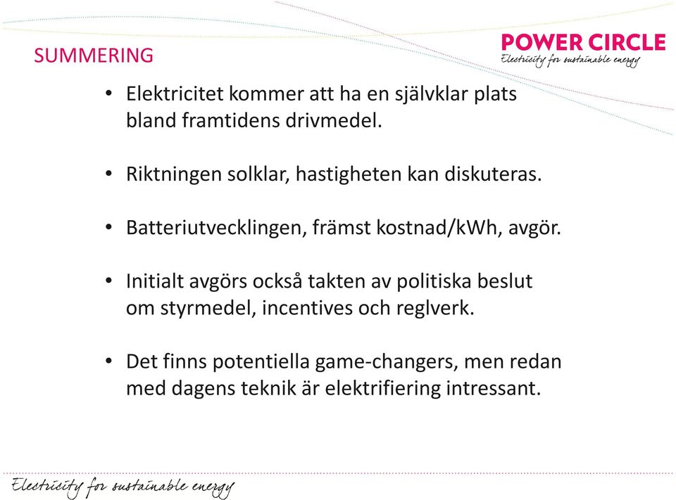 Batteriutvecklingen, främst kostnad/kwh, avgör.