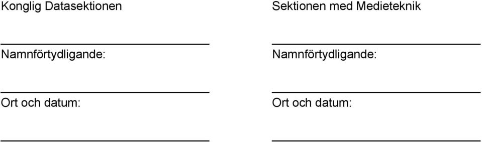 datum: Sektionen med