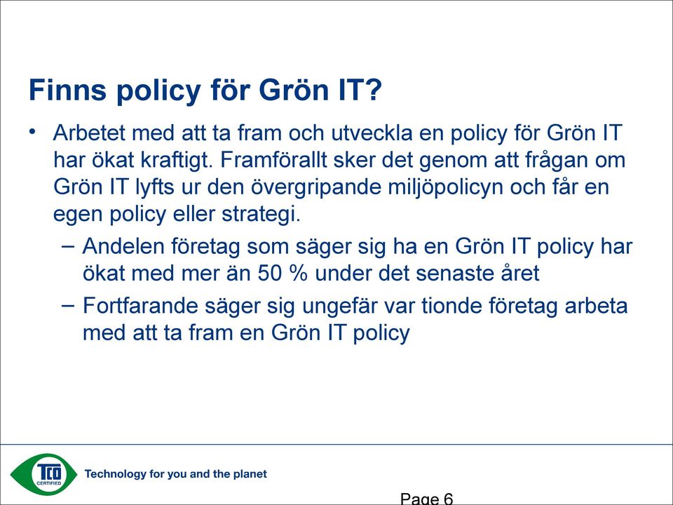 policy eller strategi.