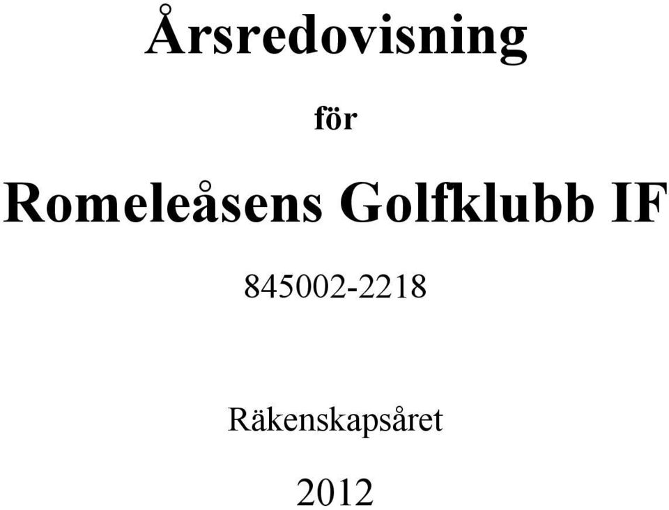 Golfklubb IF