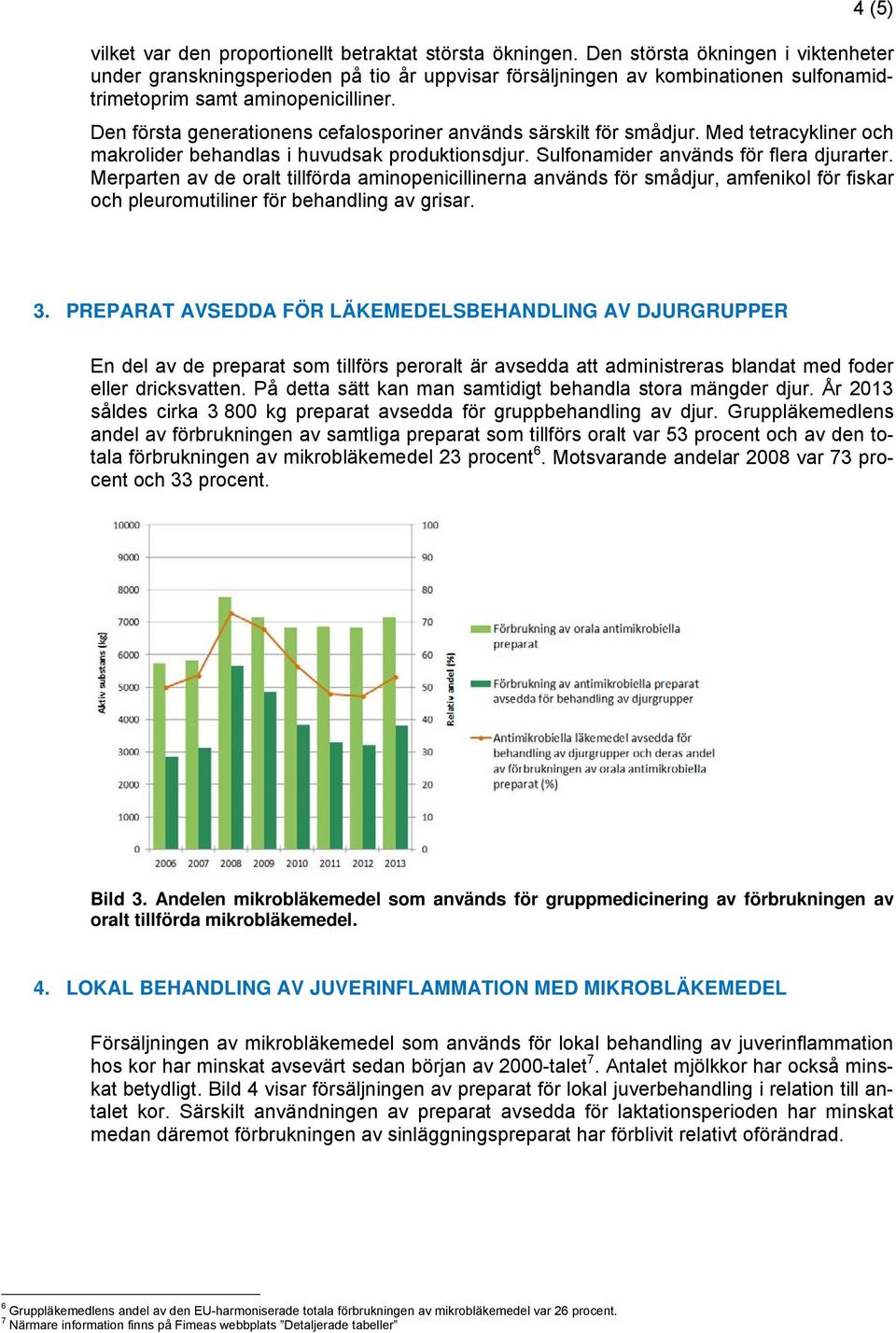 Den första generationens cefalosporiner används särskilt för smådjur. Med tetracykliner och makrolider behandlas i huvudsak produktionsdjur. Sulfonamider används för flera djurarter.