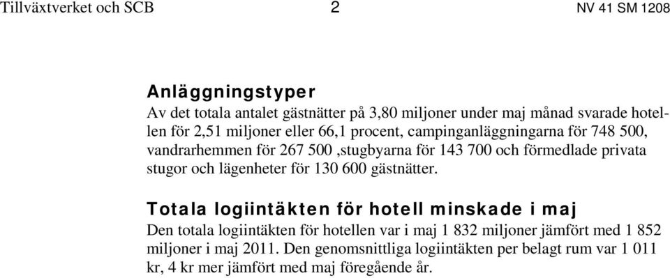 stugor och lägenheter för 130 600 gästnätter.