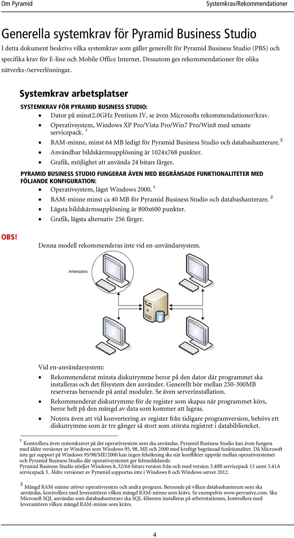 0ghz Pentium IV, se även Microsofts rekommendationer/krav. Operativsystem, Windows XP Pro/Vista Pro/Win7 Pro/Win8 med senaste servicepack.