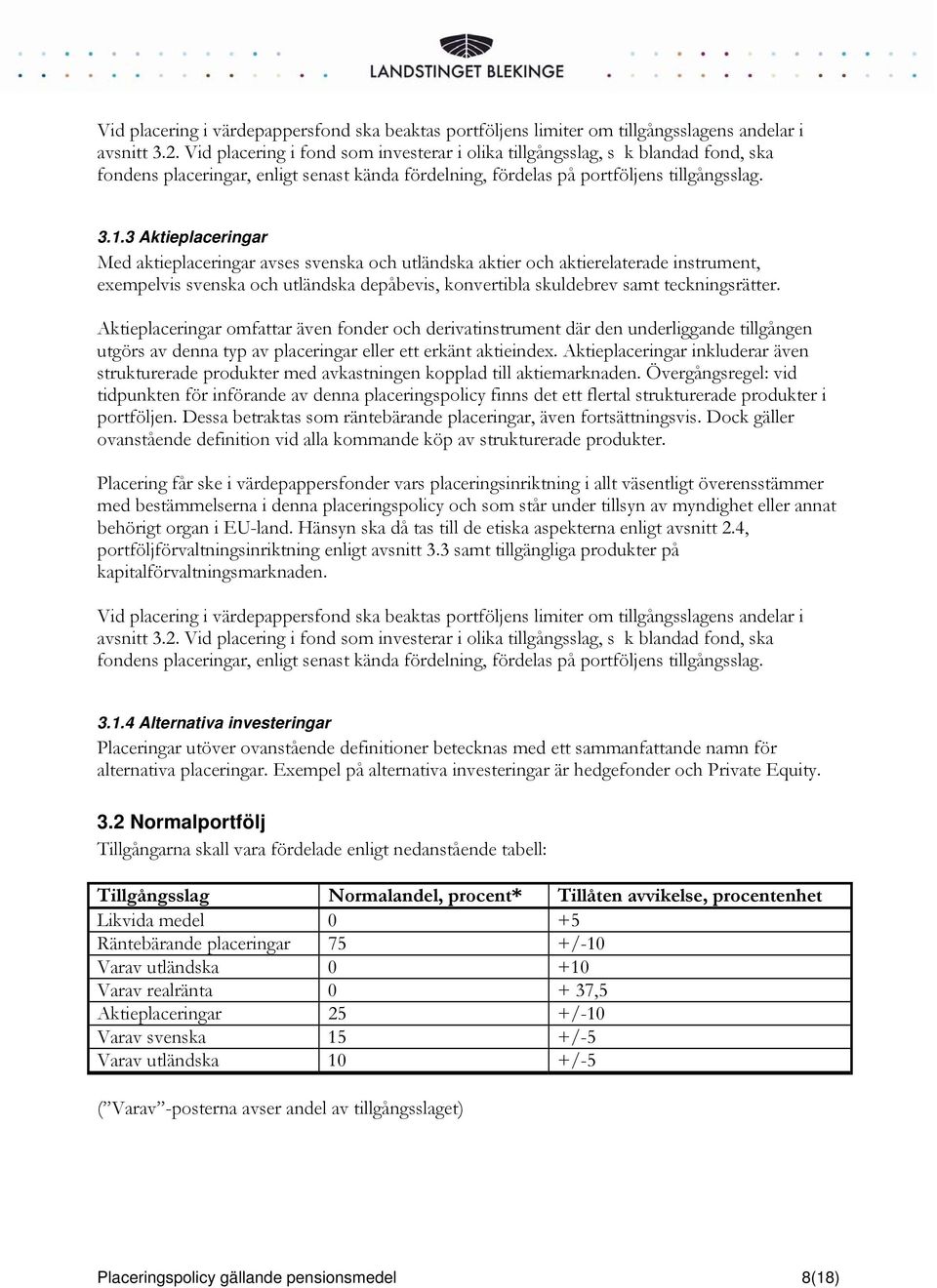 3 Aktieplaceringar Med aktieplaceringar avses svenska och utländska aktier och aktierelaterade instrument, exempelvis svenska och utländska depåbevis, konvertibla skuldebrev samt teckningsrätter.