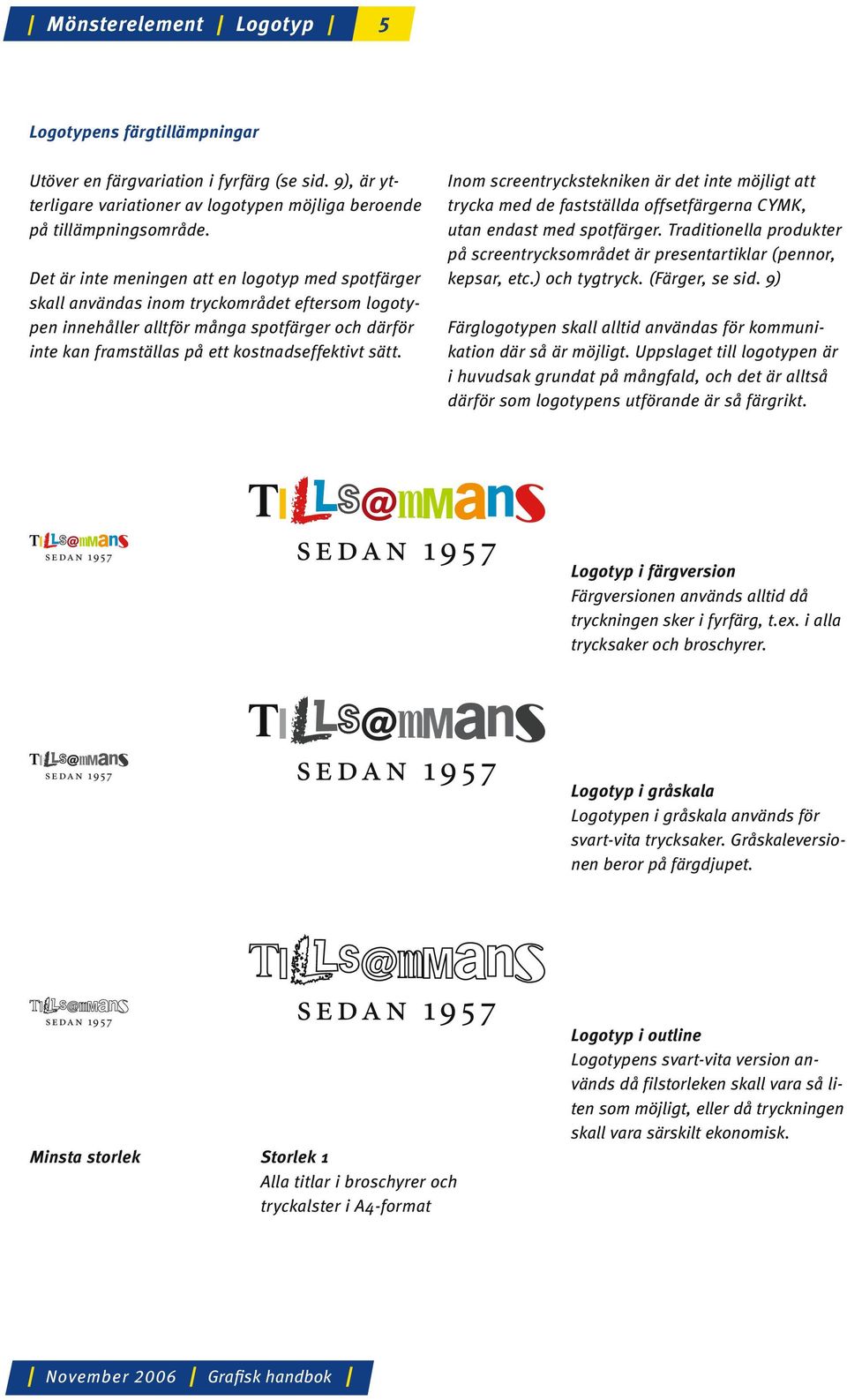 sätt. Inom screentryckstekniken är det inte möjligt att trycka med de fastställda offsetfärgerna CYMK, utan endast med spotfärger.