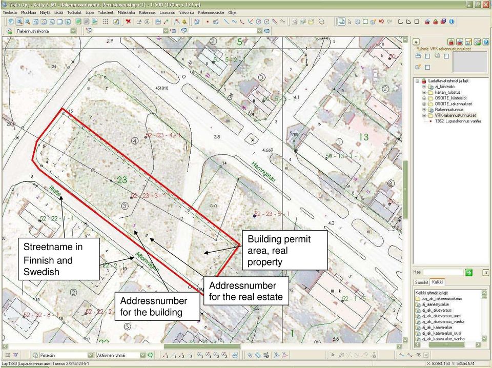 Building permit area, real