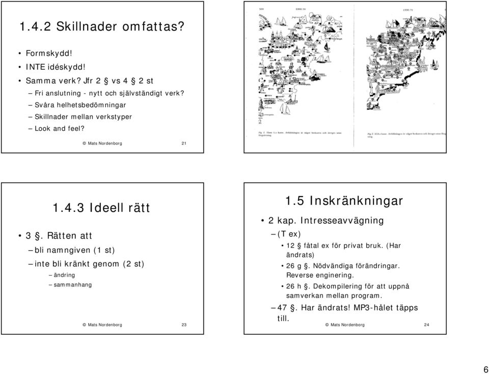 Rätten att bli namngiven (1 st) inte bli kränkt genom (2 st) ändring sammanhang Mats Nordenborg 23 1.5 Inskränkningar 2 kap.