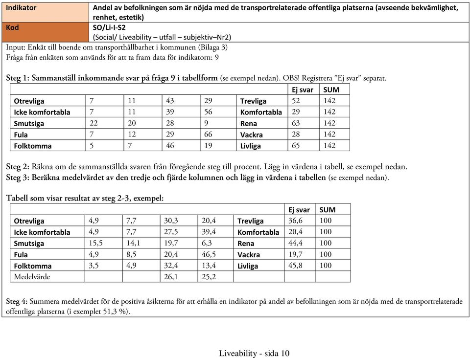 exempel nedan). OBS! Registrera Ej svar separat.