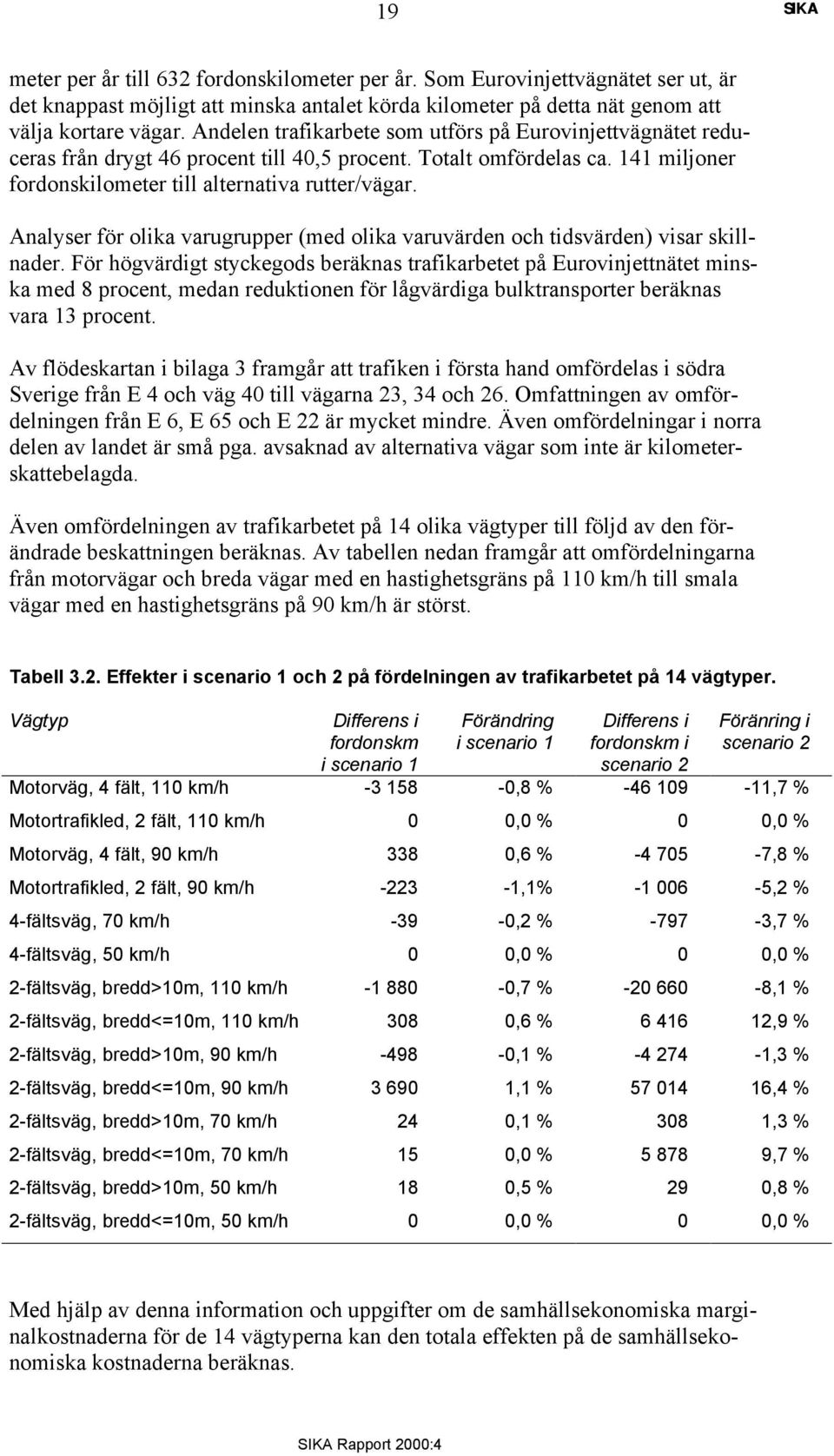 Analyser för olika varugrupper (med olika varuvärden och tidsvärden) visar skillnader.