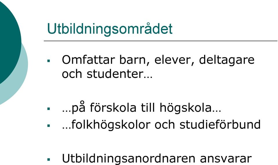 förskola till högskola folkhögskolor