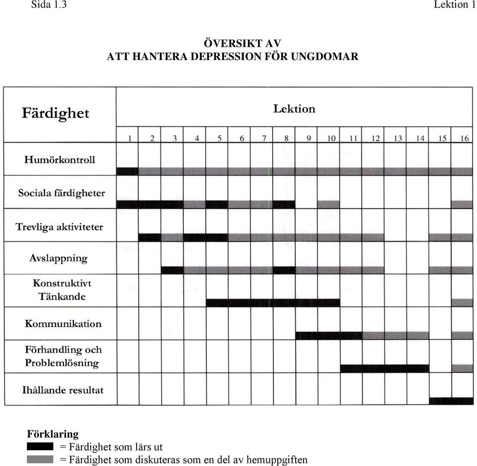 DEPRESSION FÖR UNGDOMAR Förklaring =