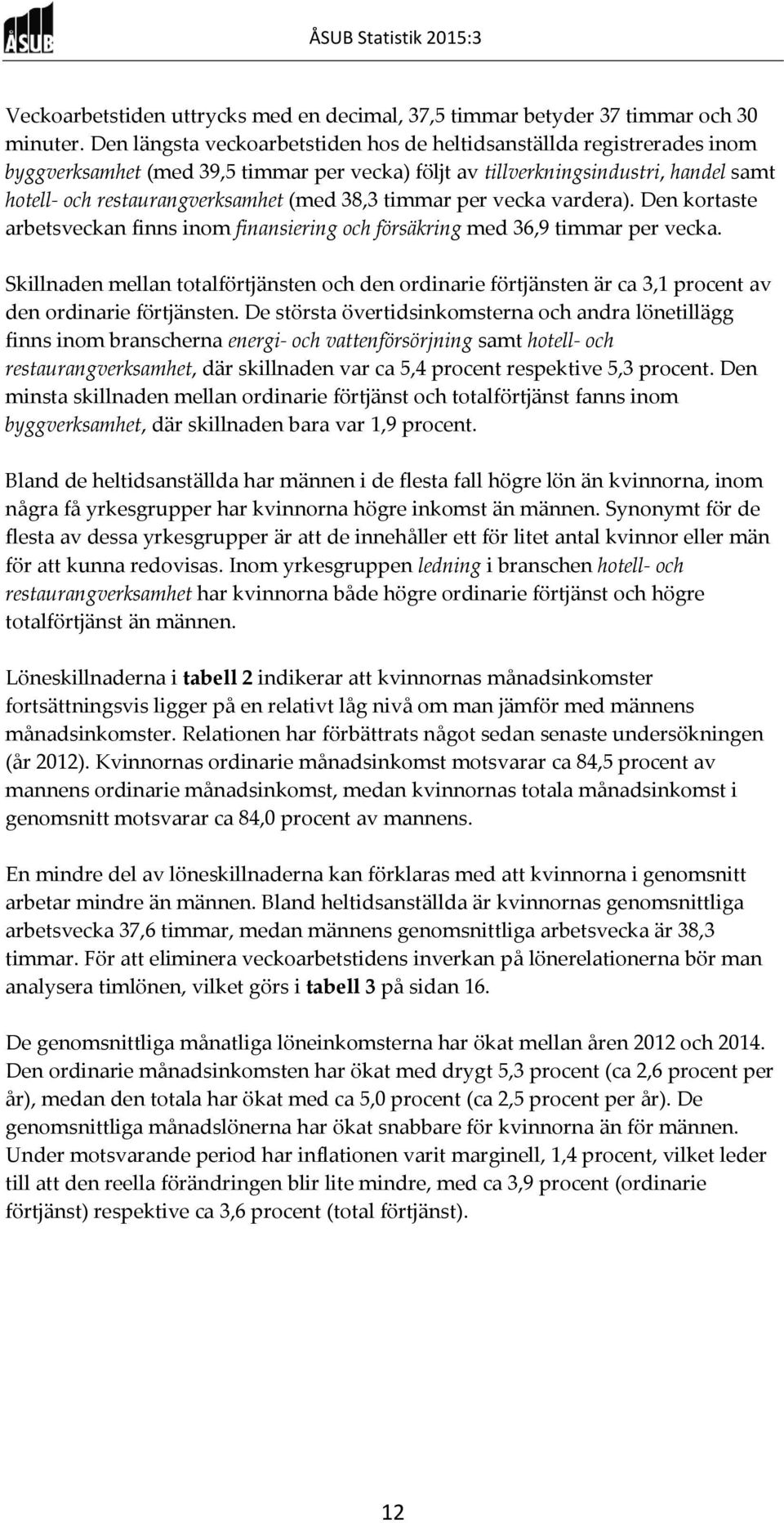 38,3 timmar per vecka vardera). Den kortaste arbetsveckan finns inom finansiering och försäkring med 36,9 timmar per vecka.