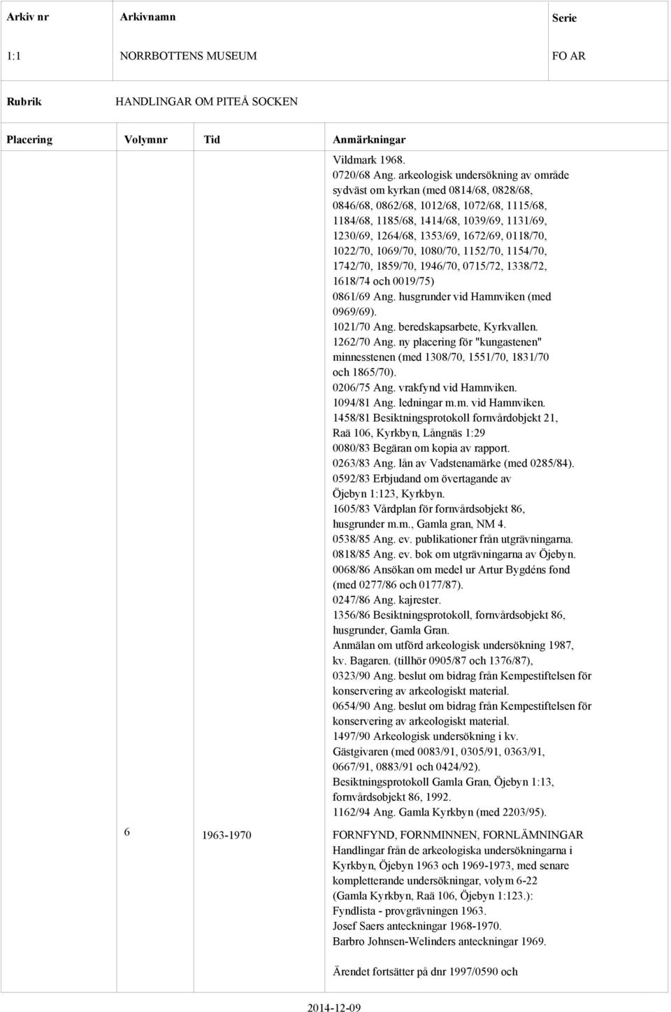 1672/69, 0118/70, 1022/70, 1069/70, 1080/70, 1152/70, 1154/70, 1742/70, 1859/70, 1946/70, 0715/72, 1338/72, 1618/74 och 0019/75) 0861/69 Ang. husgrunder vid Hamnviken (med 0969/69). 1021/70 Ang.