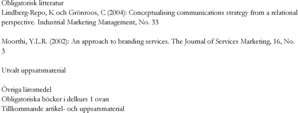 (2002): An approach to branding services. The Journal of Services Marketing, 16, No.