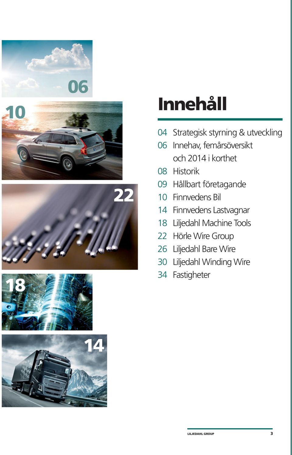 Finnvedens Bil 14 Finnvedens Lastvagnar 18 Liljedahl Machine Tools 22 Hörle