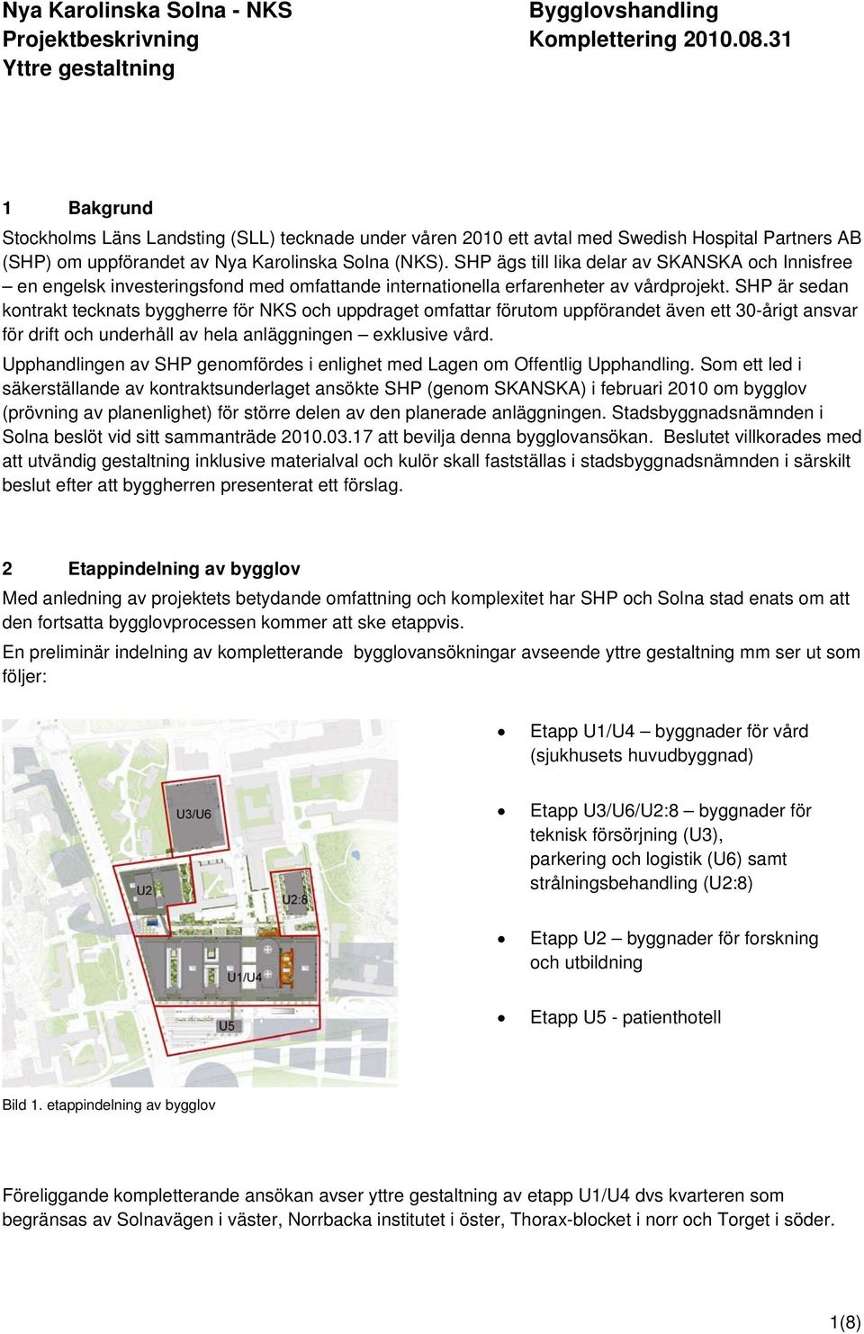 SHP ägs till lika delar av SKANSKA och Innisfree en engelsk investeringsfond med omfattande internationella erfarenheter av vårdprojekt.