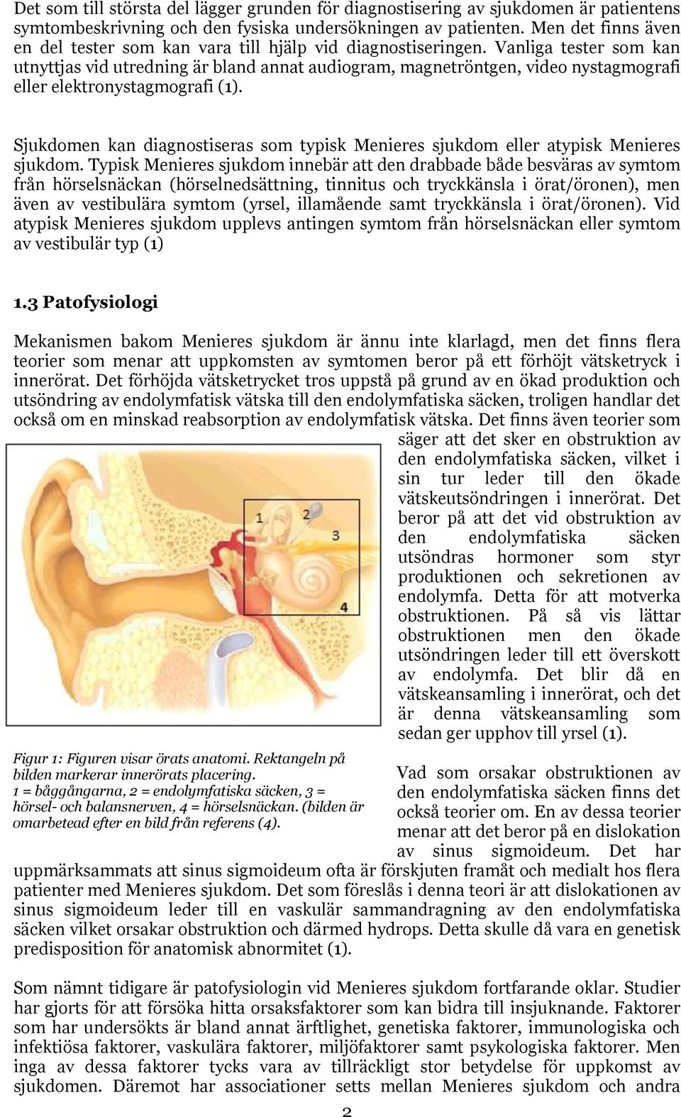 Vanliga tester som kan utnyttjas vid utredning är bland annat audiogram, magnetröntgen, video nystagmografi eller elektronystagmografi (1).