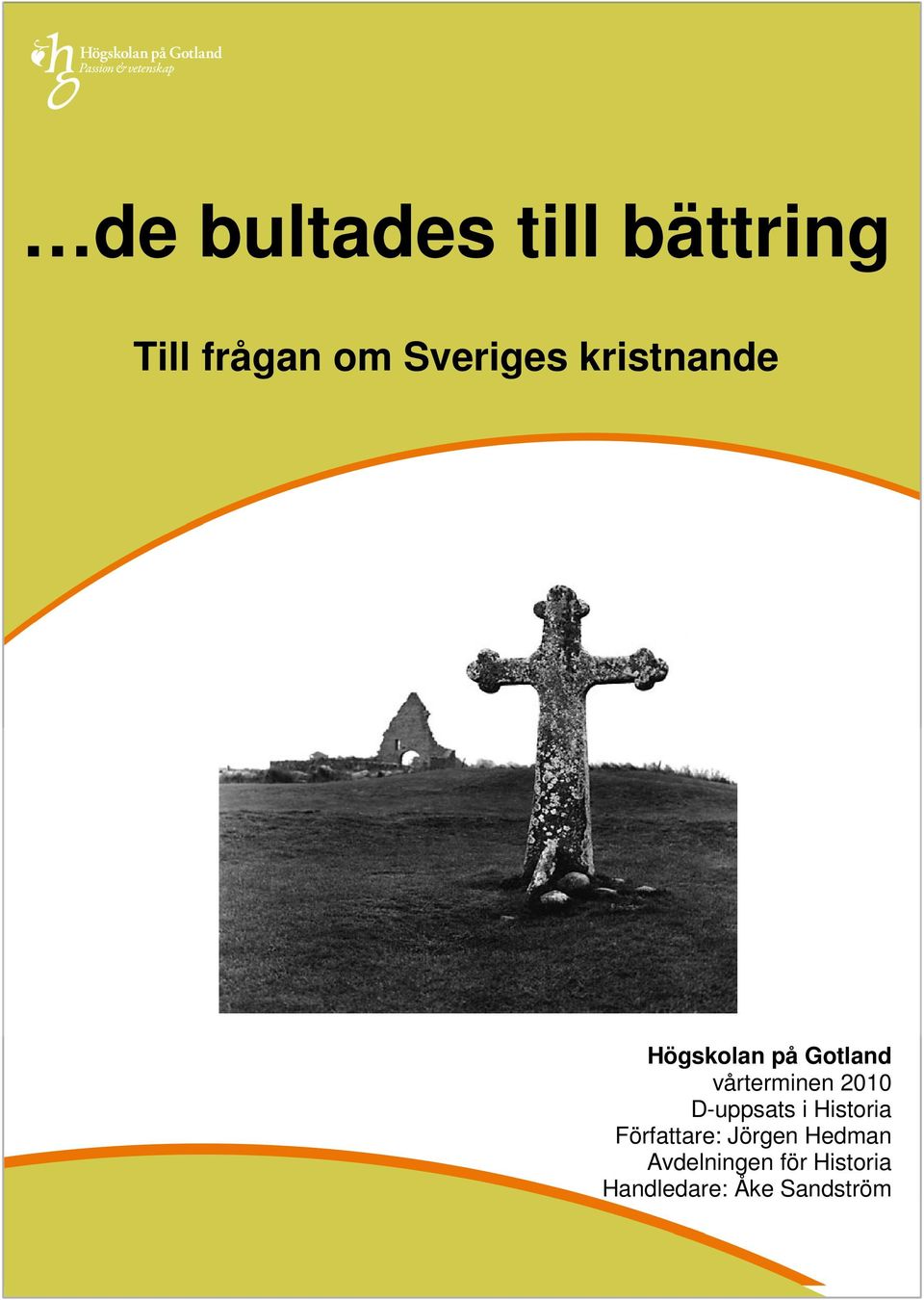 vårterminen 2010 D-uppsats i Historia