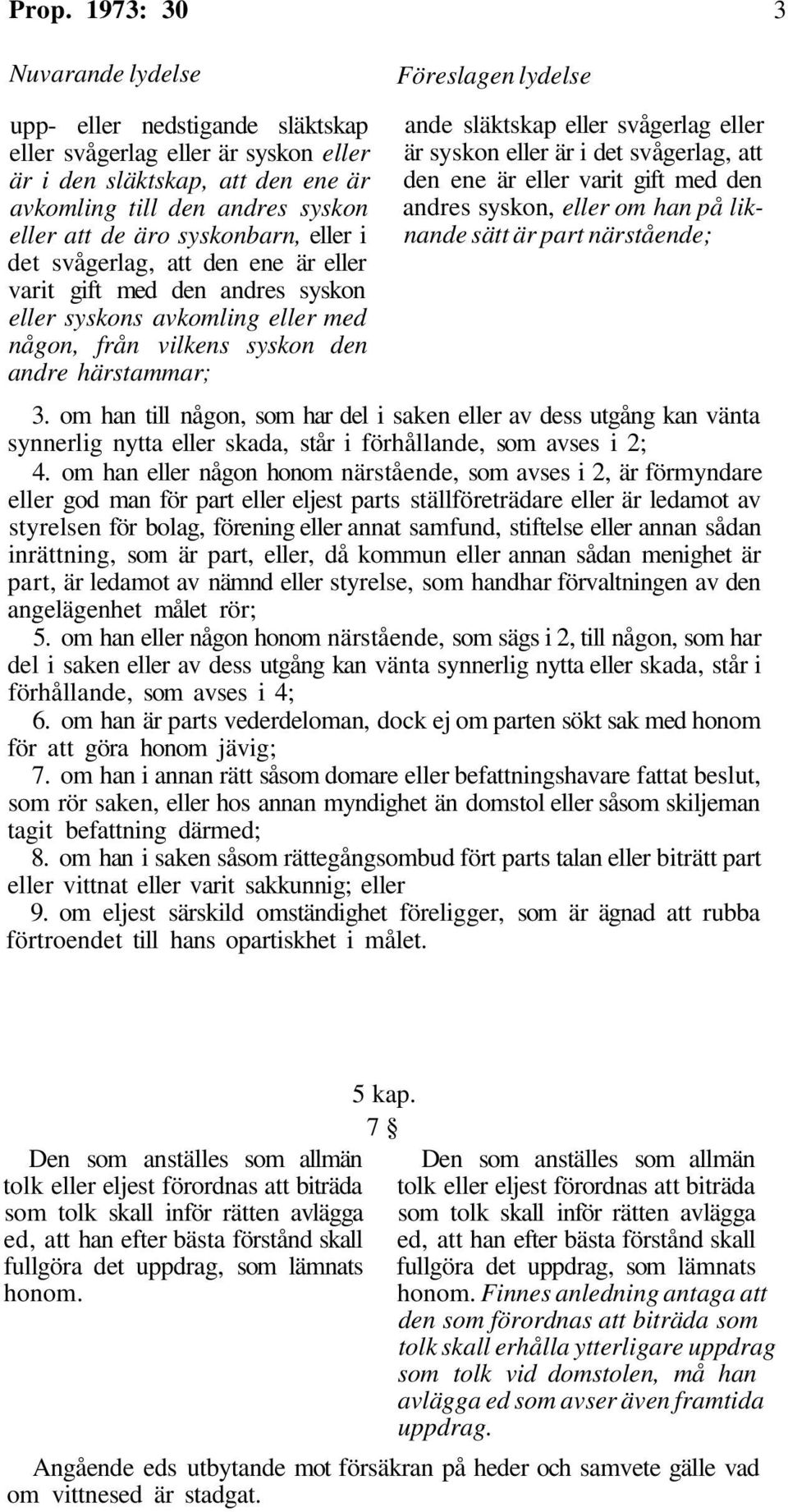 släktskap eller svågerlag eller är syskon eller är i det svågerlag, att den ene är eller varit gift med den andres syskon, eller om han på liknande sätt är part närstående; 3.