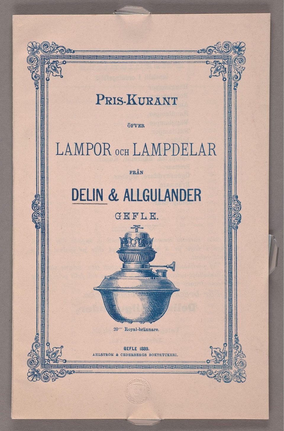 ALLGULANDER 20 Royalbrännare.