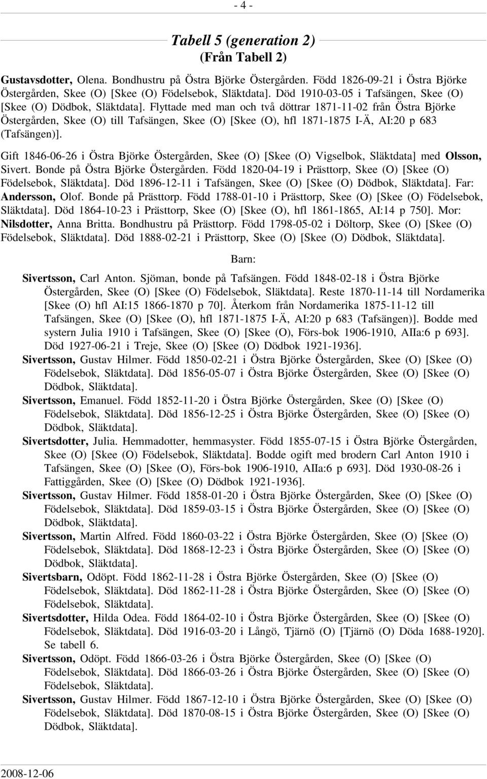 Östergården, Skee (O) till Tafsängen, Skee (O) [Skee (O), hfl 1871-1875 I-Ä, AI:20 p 683 (Tafsängen)].