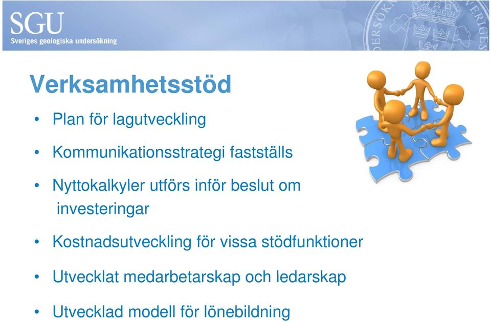 inför beslut om investeringar Kostnadsutveckling för vissa