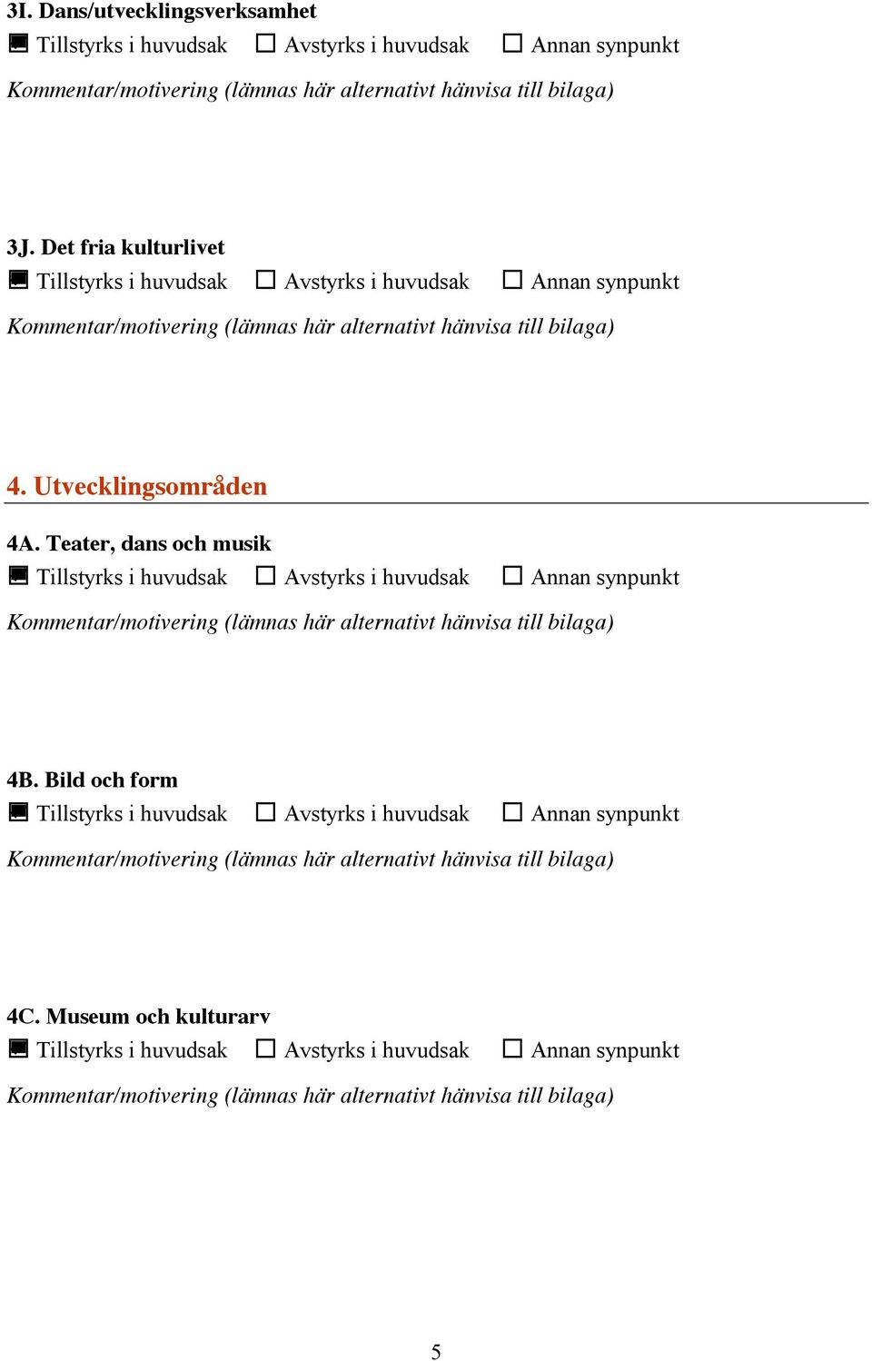 Utvecklingsområden 4A.