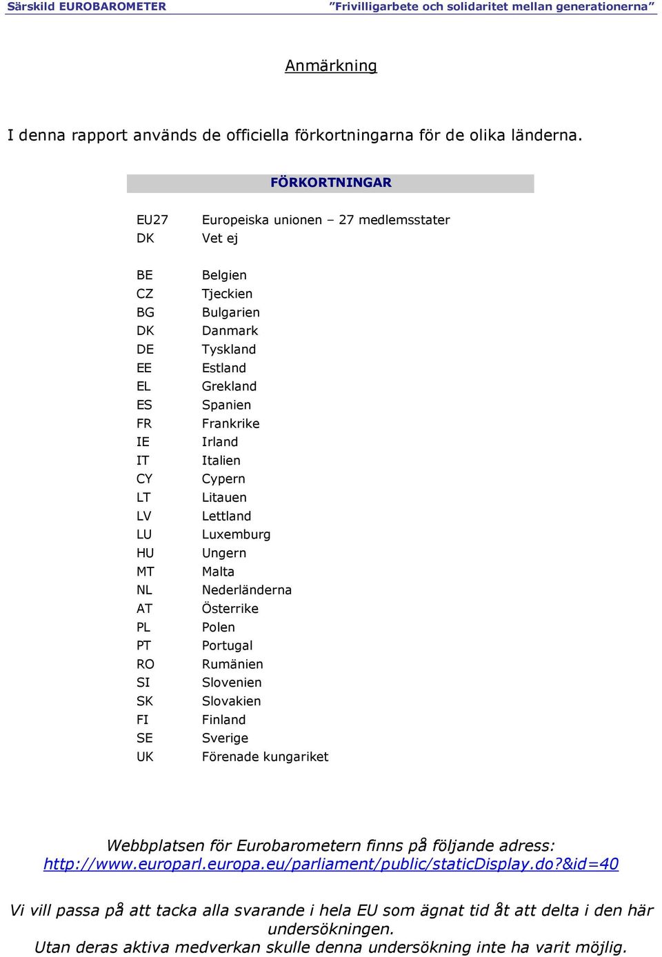 Estland Grekland Spanien Frankrike Irland Italien Cypern Litauen Lettland Luxemburg Ungern Malta Nederländerna Österrike Polen Portugal Rumänien Slovenien Slovakien Finland Sverige Förenade