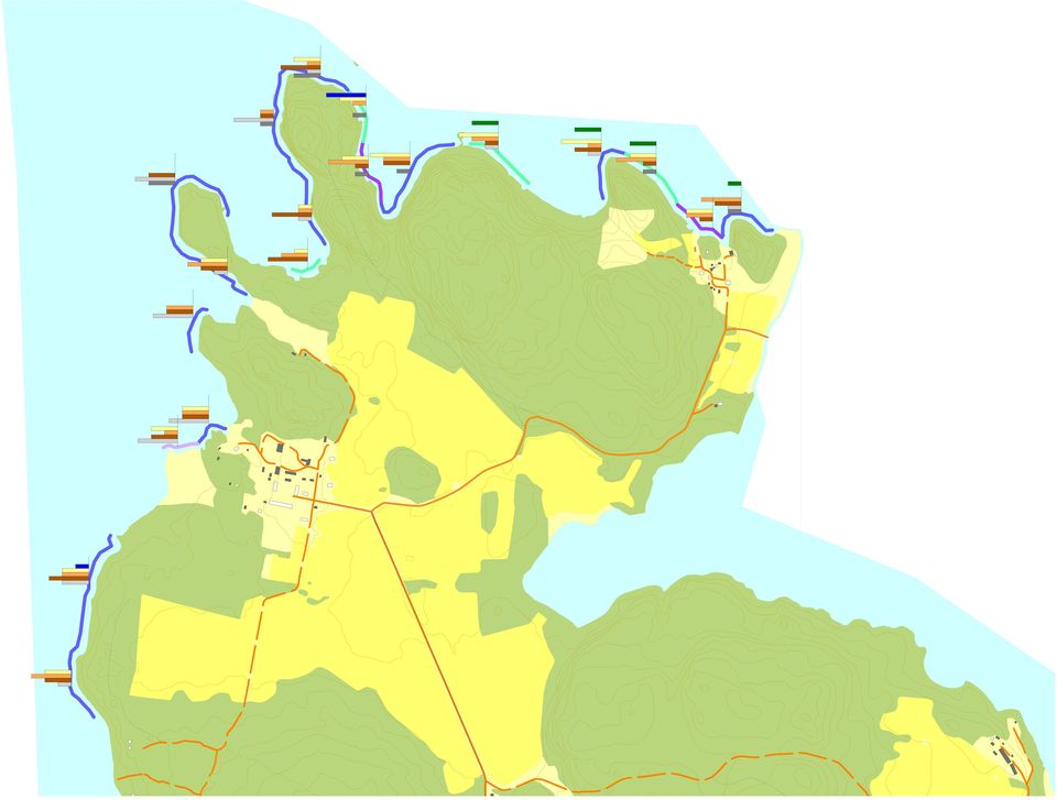 Hög stapel: Täckningsgrad > 50 % Mellanhög stapel: Täckningsgrad 5-50% Låg stapel: Täckningsgrad < 5 % Bottensubstrat för Sjöstranden 3 Häll