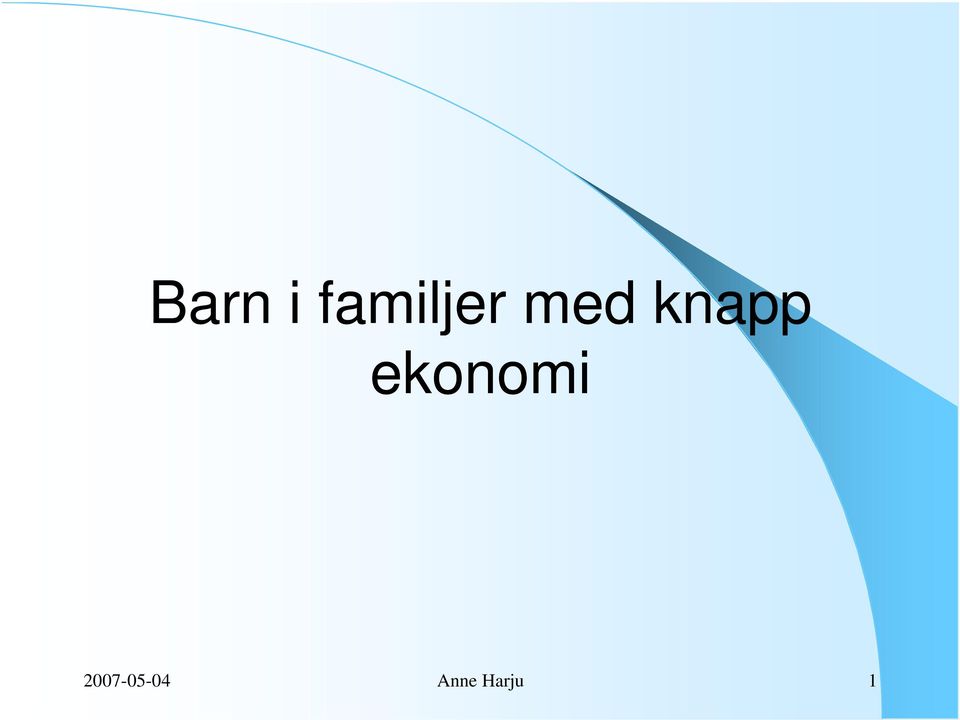 knapp ekonomi