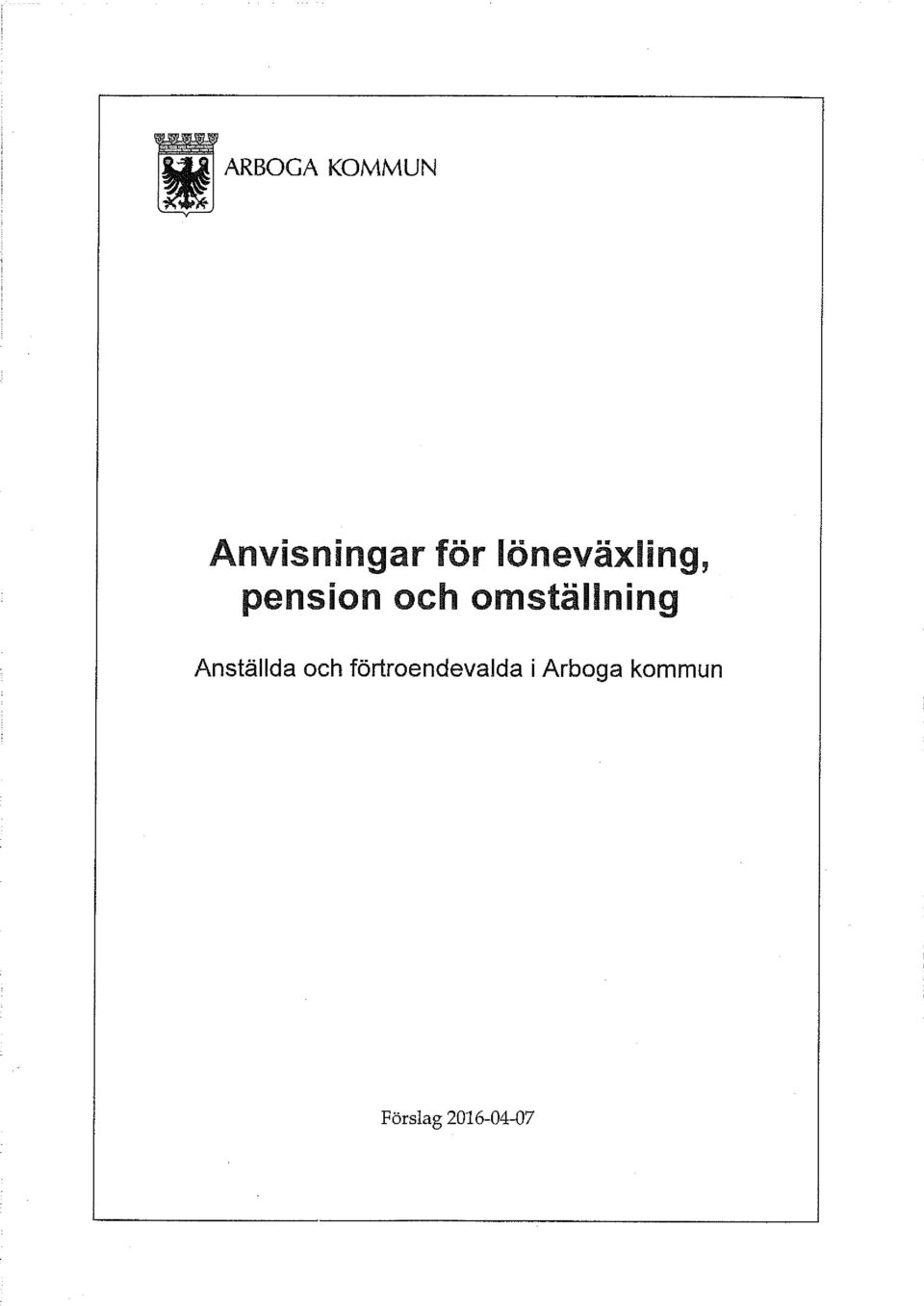 . pension och omställning