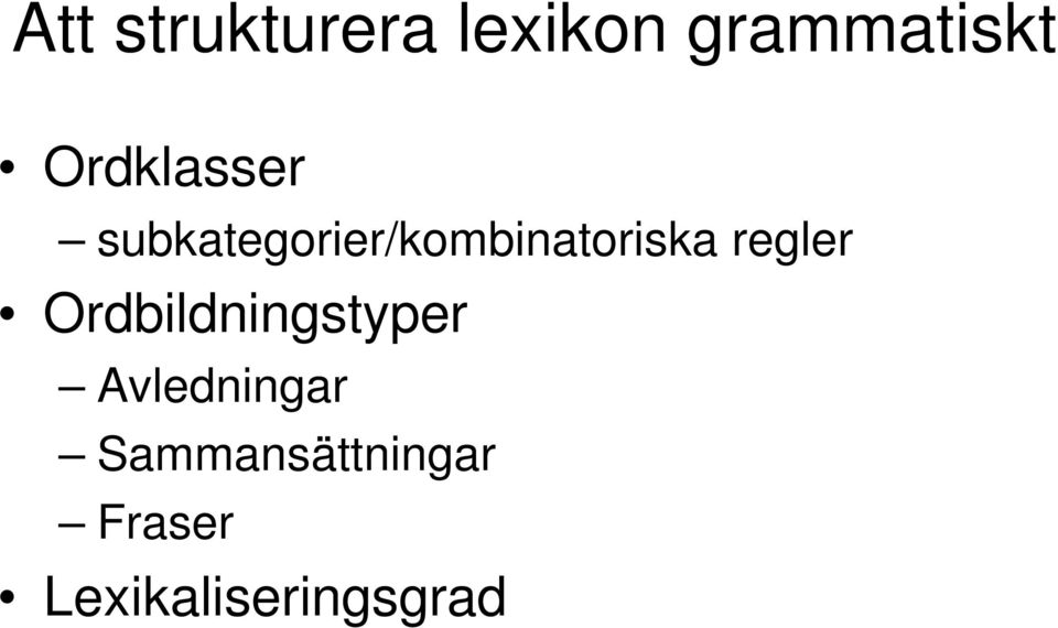 subkategorier/kombinatoriska regler