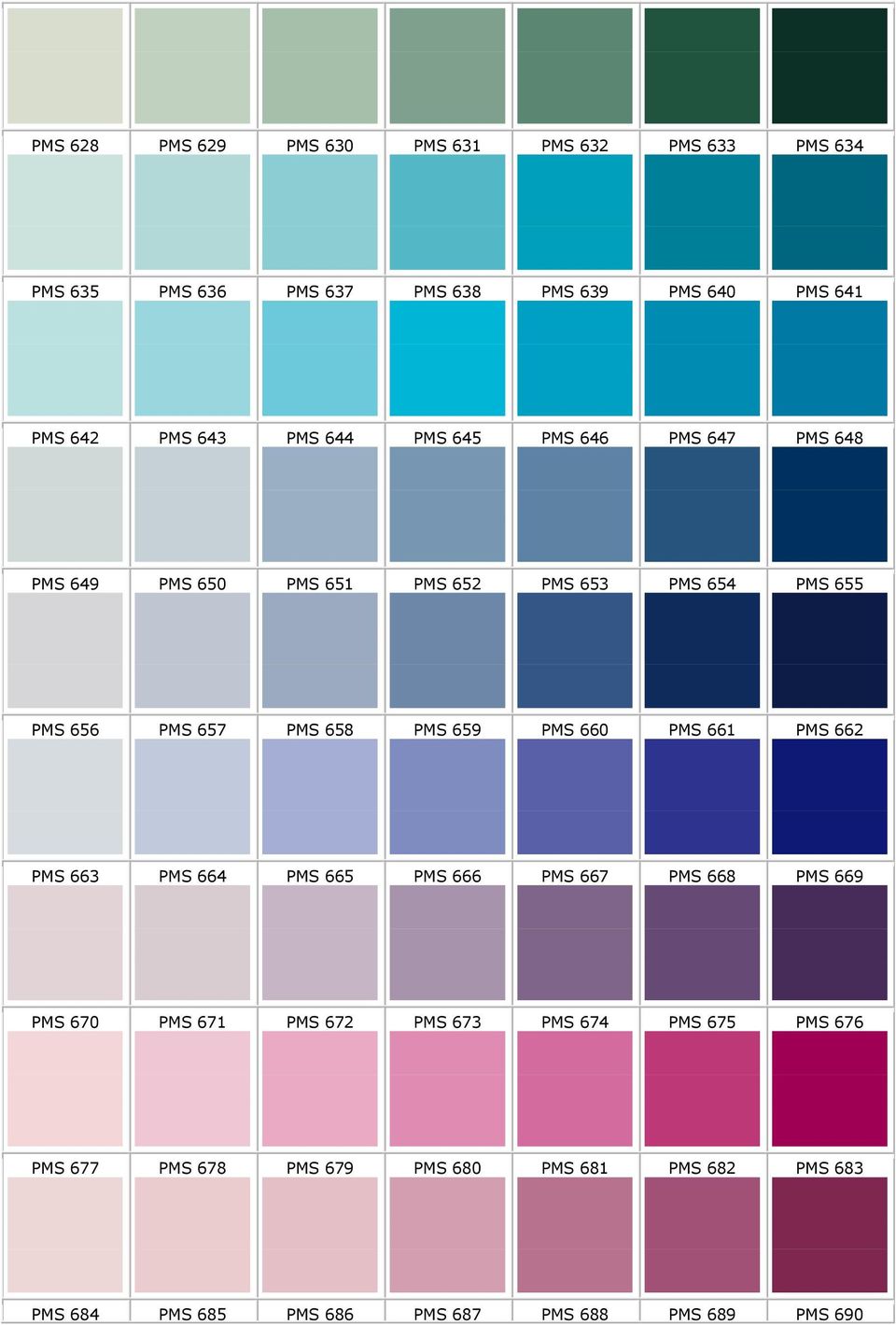PMS 659 PMS 660 PMS 661 PMS 662 PMS 663 PMS 664 PMS 665 PMS 666 PMS 667 PMS 668 PMS 669 PMS 670 PMS 671 PMS 672 PMS 673 PMS