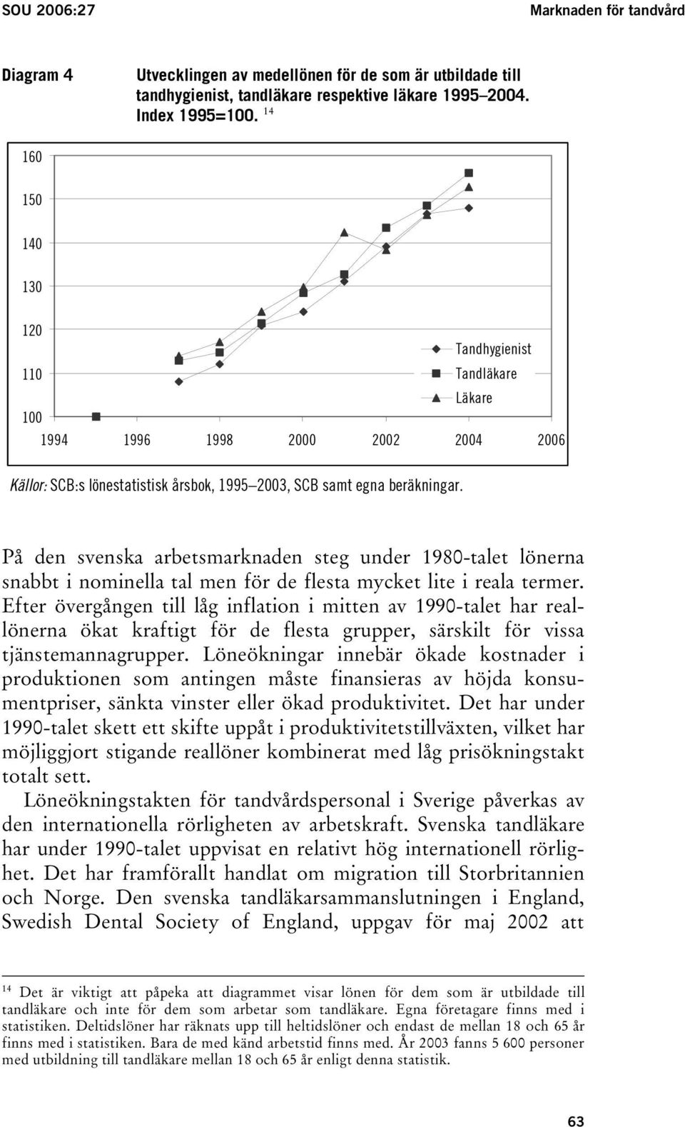 På den svenska arbetsmarknaden steg under 1980-talet lönerna snabbt i nominella tal men för de flesta mycket lite i reala termer.
