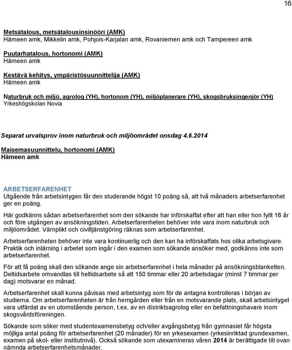 miljöområdet onsdag 4.6.